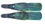 Labrax Boom Fibreglass Fins (Pair) Soft - Green Camo