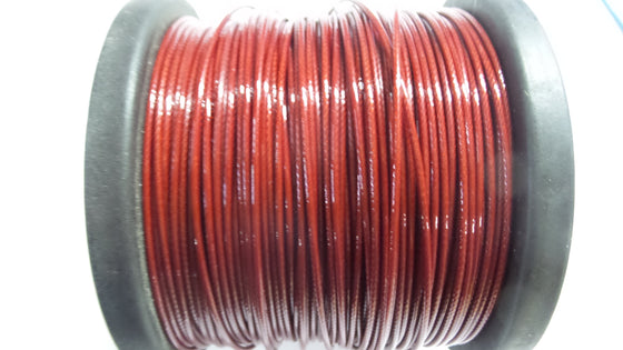 OBD Coated Stainless Steel Wire - 1.5mm Red