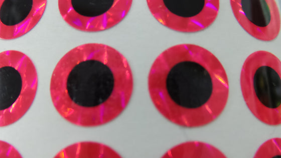 OBD Holographic Pre-Cut Shape - Pink Eyes (12)
