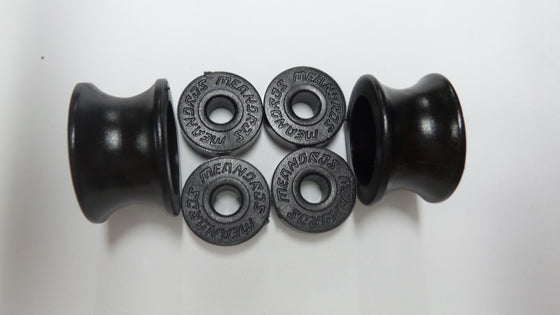 Meandros Roller Wheels (Pair) - Black