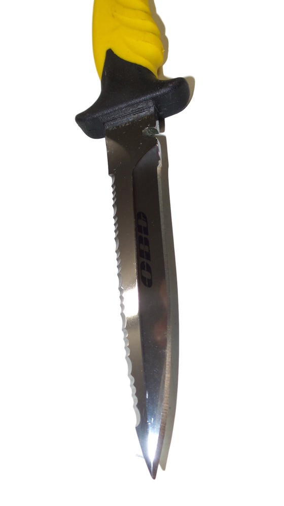 OBD Torpedo Knife Silver & Yellow 11cm