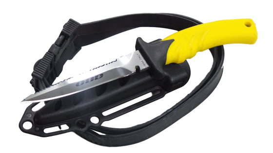 OBD Torpedo Knife Silver & Yellow 11cm