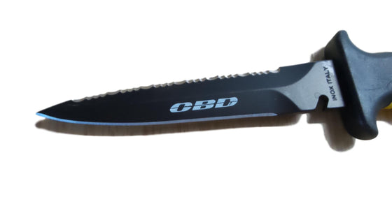 OBD Torpedo Knife Black & Yellow 11cm