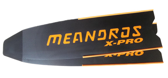 Meandros X-Pro Carbon Fin Blades (Pair) - Medium Hard