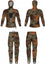 Tilos Brown Camo Lycra 2-Piece Suit