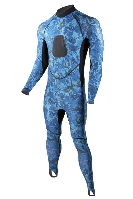 Tilos Blue Camo Lycra Steamer