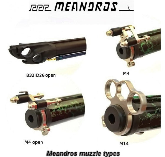 Meandros B28 Camo Green Speargun - NAKED M4 Closed