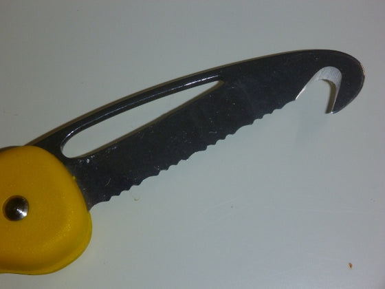 MAC Coltellerie Folding Yellow Rescue Knife 