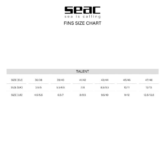 Seac Sub Camo Talent Fins - Black