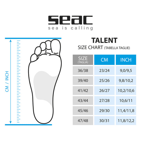 Seac Sub Camo Talent Fins - Black