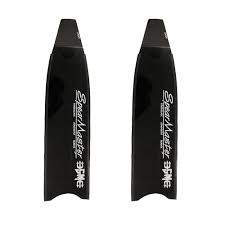 Spearmaster Fibreglass Fin Blades Black (Pair)