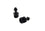 Meandros Threaded Black Bridle / Muzzle Adapters 14mm (Pair)