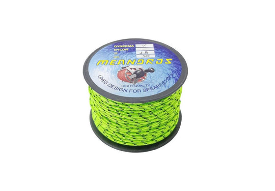 Meandros Dyneema Reel Line 1.8mm Green - 50m Roll – One Breath Diving