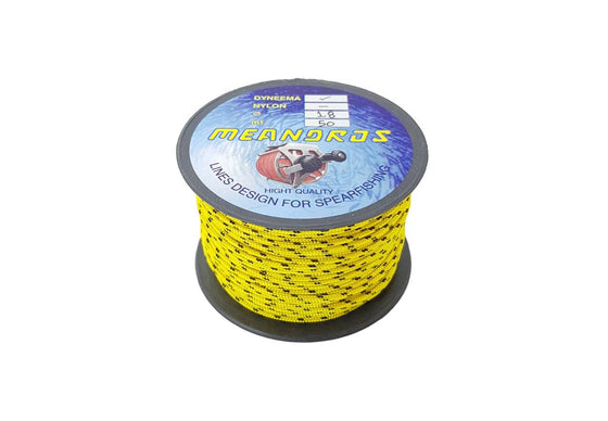 Meandros Dyneema Reel Line 1.8mm Yellow - 50m Roll – One Breath Diving