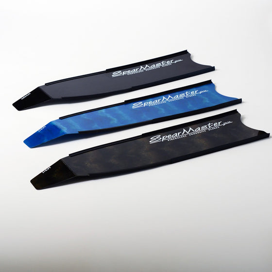 Spearmaster Fibreglass Fin Blades Black (Pair)