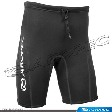 Aropec 2mm Neoprene Black Bermuda Shorts
