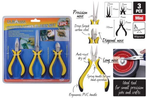 OBD 3 Piece Compact Pliers Set