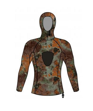 Tilos Brown Camo Lycra 2-Piece Suit