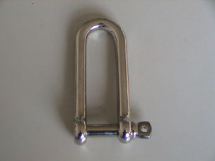 Stainless Long D-Shackle