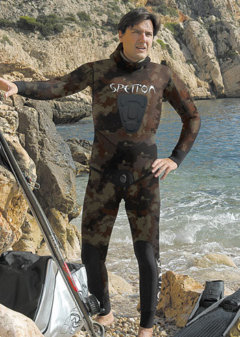 Spetton Brown HexSkin Spearfishing Wetsuit 3mm – One Breath Diving