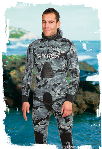 Spetton Black Digital Spearfishing Wetsuit 3mm – One Breath Diving
